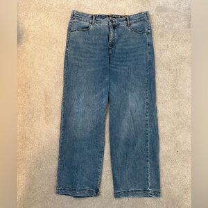Straight leg, elastic back Universal Standard jeans